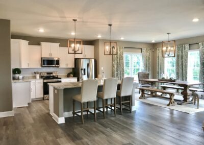 Willow by Boyd Homes kitchen and sunroom