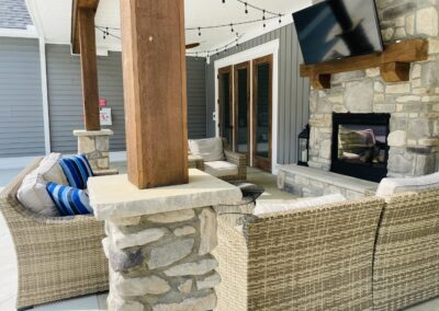 Outdoor lounge at Towns at Swift Creek in Midlothian, VA