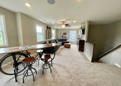 Photo of the upstairs loft at the Elmsted model in Castleton by Boyd Homes