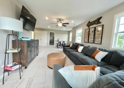 Photo of the upstairs loft at the Elmsted model in Castleton by Boyd Homes