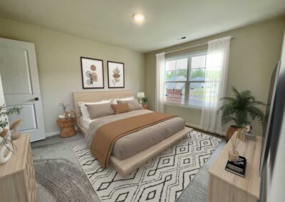Photo of an upstairs bedroom of the Magnolia lot 3 section 2 at Rolling Ridge in Chester VA by Boyd Homes