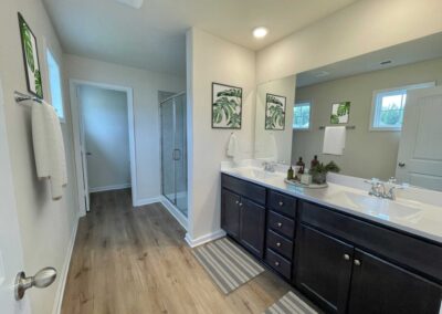 Photo of the owners suite bathroom of the Magnolia lot 3 section 2 at Rolling Ridge in Chester VA by Boyd Homes