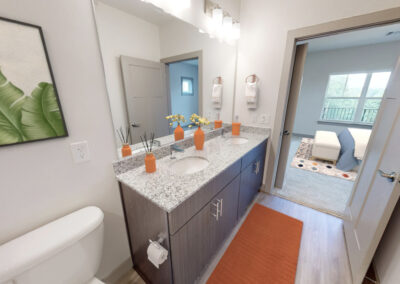 Primary Bathroom Veneto 2 Bedroom 2 Bathroom Floor Plan Brand New Luxury Apartments Marcella at Gateway in Bon Air Richmond Virginia