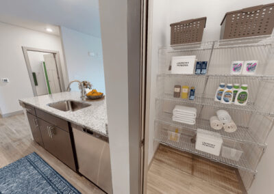 Pantry and Kitchen Veneto 2 Bedroom 2 Bathroom Floor Plan Brand New Luxury Apartments Marcella at Gateway in Bon Air Richmond Virginia