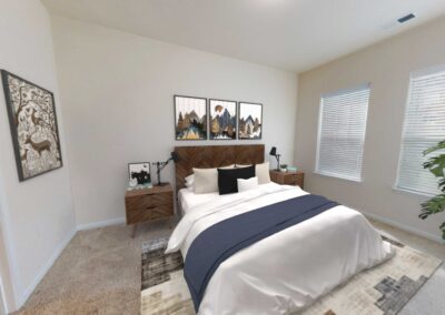 Nexus A1 1 bedroom 1 bath 739 sqft king sized bedroom